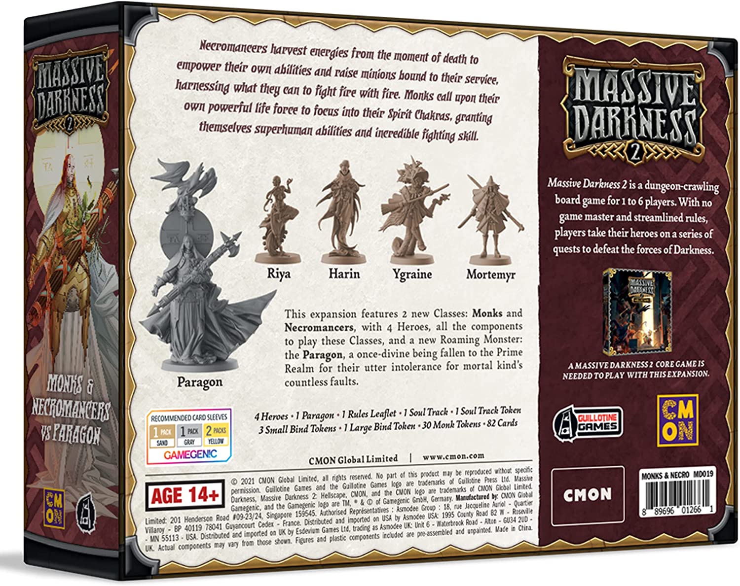 Massive Darkness 2 : Monks and Necromancers vs The Paragon Expansion